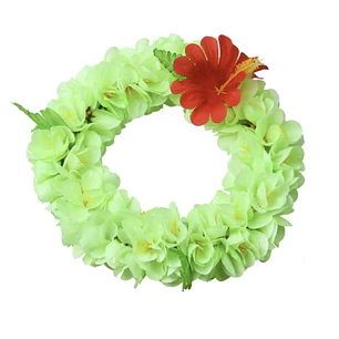Corona De Flores verde limon elasticada