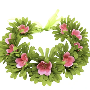 Pack Moana Corona de Flores ajustable y collar para niñas