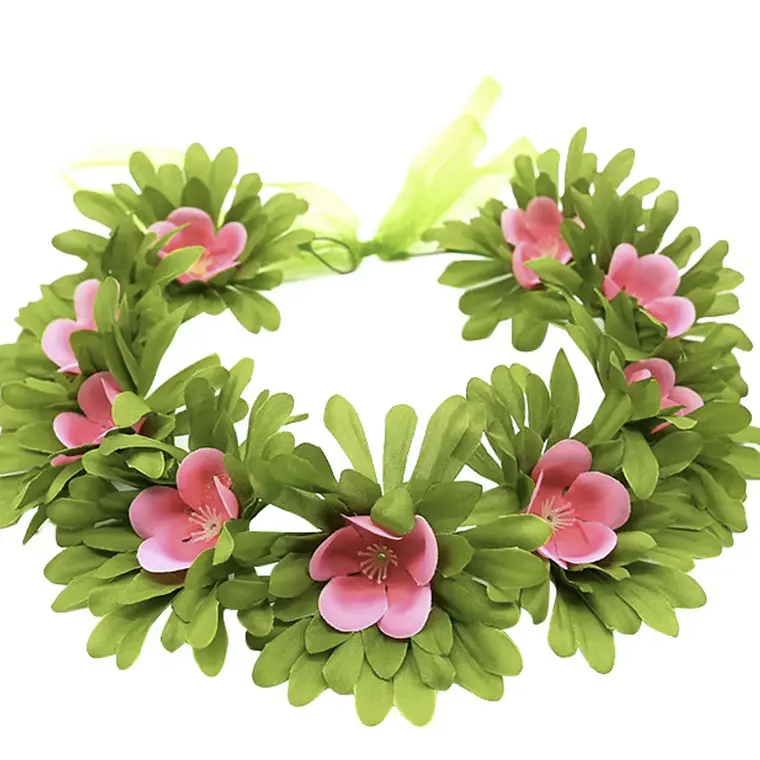 Pack Moana Corona de Flores ajustable y collar para niñas 2