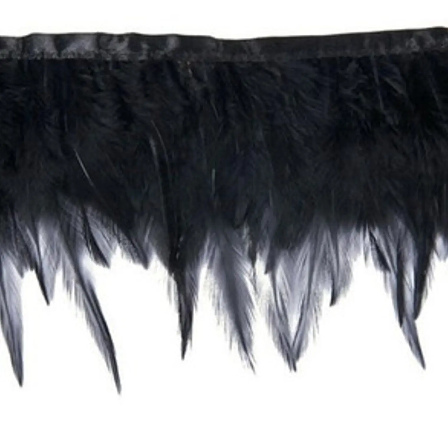 Boa 5 yardas o 4,5mts Plumas Negro 8 A 12 Cm punta 3