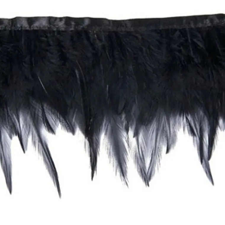Boa 5 yardas o 4,5mts Plumas Negro 8 A 12 Cm punta 3