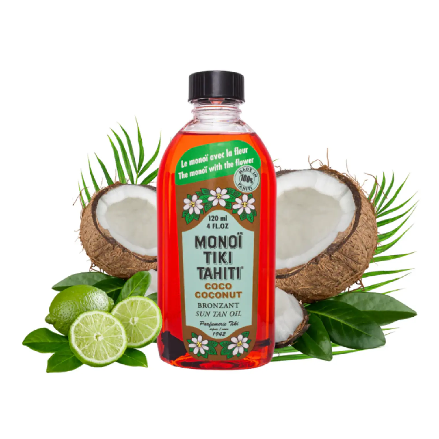 Monoi Tiki Tahiti Coco Bronzant Sun 120ml 1