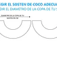 Sosten De Coco Liso Ideal Para Danza Polinesica 12cm - Miniatura 3
