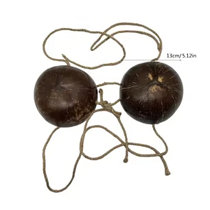 Sosten De Coco Liso Ideal Para Danza Polinesica 12cm