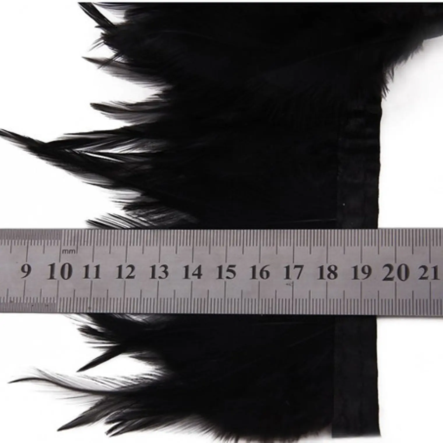 Boa 10 yardas o 9mts Plumas Negro 8 A 12 Cm punta 1