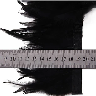 Boa 10 yardas o 9mts Plumas Negro 8 A 12 Cm punta