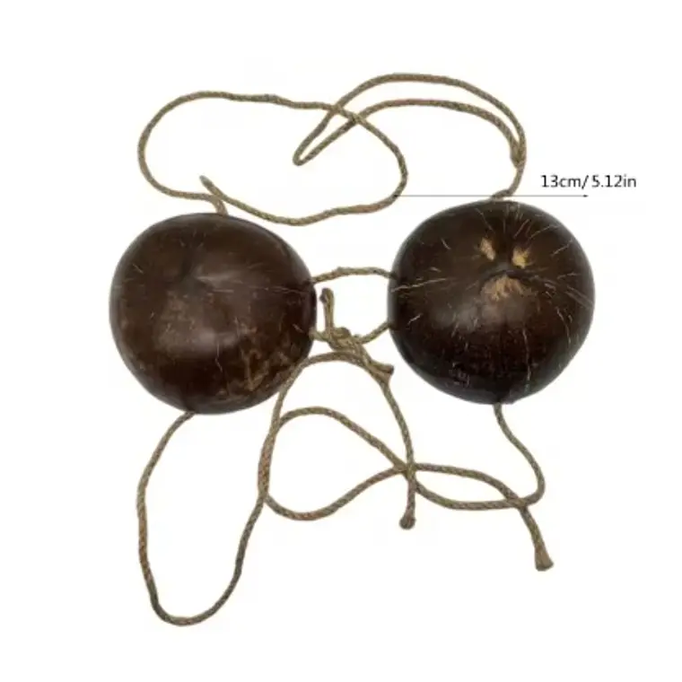 Sosten De Coco Liso Ideal Para Danza Polinesica 13cm 2