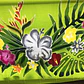Pareo Verde claro con hibisco gris 1,75x1,15mts - thumbnail 1