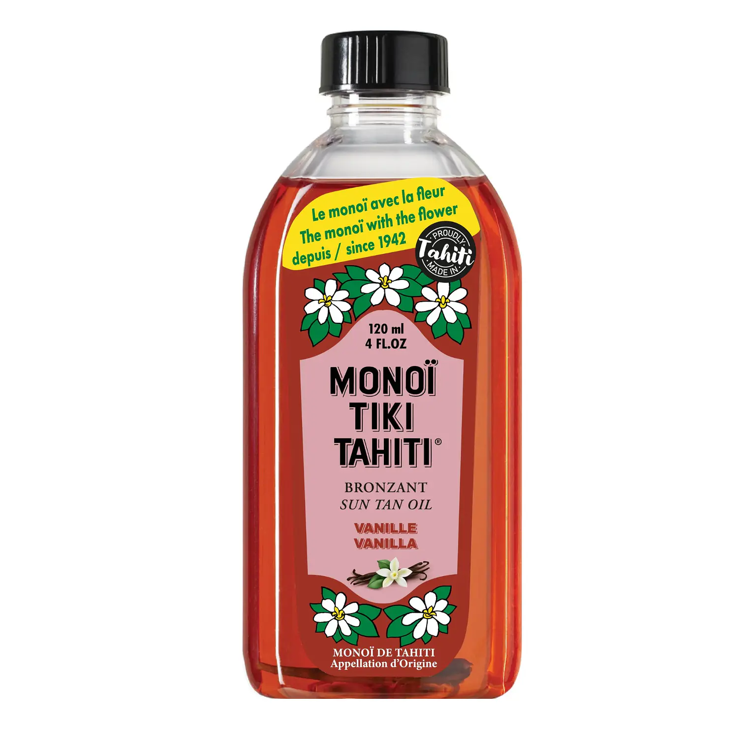 Monoi Tiki Tahiti Vainilla Bronzant Sun Tan Oil 120ml 1