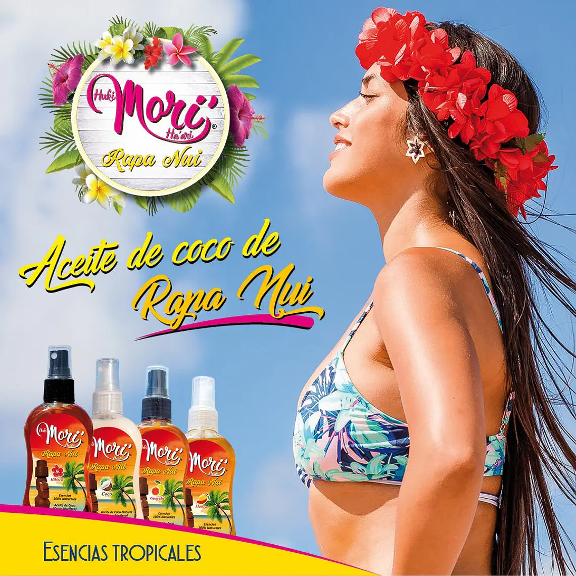 Aceite De Coco con Hibisco Mori Rapa Nui 110 ml 3