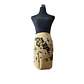 Pareo Corto Napohe flores pajaro Beige negro - thumbnail 2