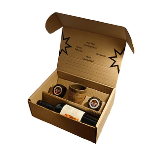 Box Vino Kütral con vaso ceramica pewen