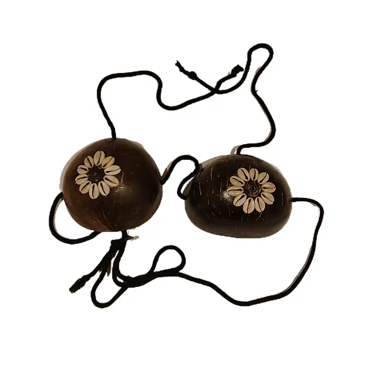 Sosten De Coco con conchitas 11 y 10cm 6
