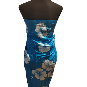 Pareo 2da seleccion Calipso 3 Hibisco blanco