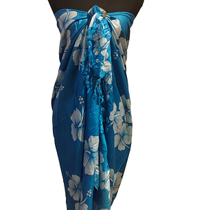 Pareo 2da seleccion Calipso 3 Hibisco blanco