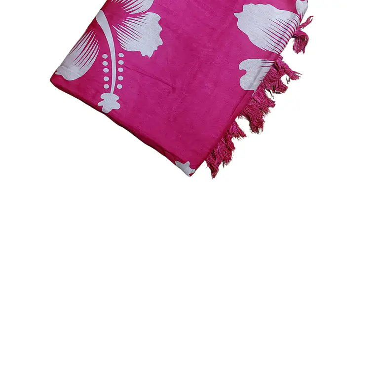 Pareo 2da seleccion Fucsia 2 Hibisco blanco 8