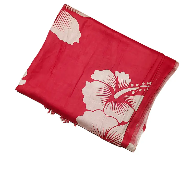 Pareo 2da seleccion Fucsia 2 Hibisco blanco 13