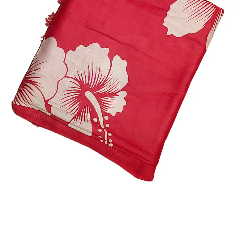Pareo 2da seleccion Fucsia 2 Hibisco blanco 16