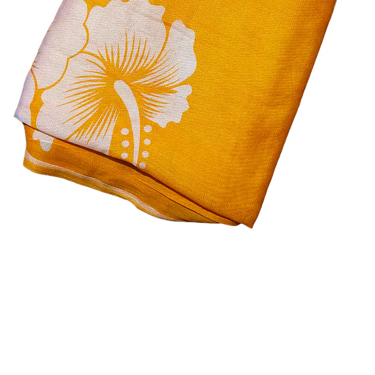 Pareo 2da seleccion Amarillo 2 Hibisco blanco 4