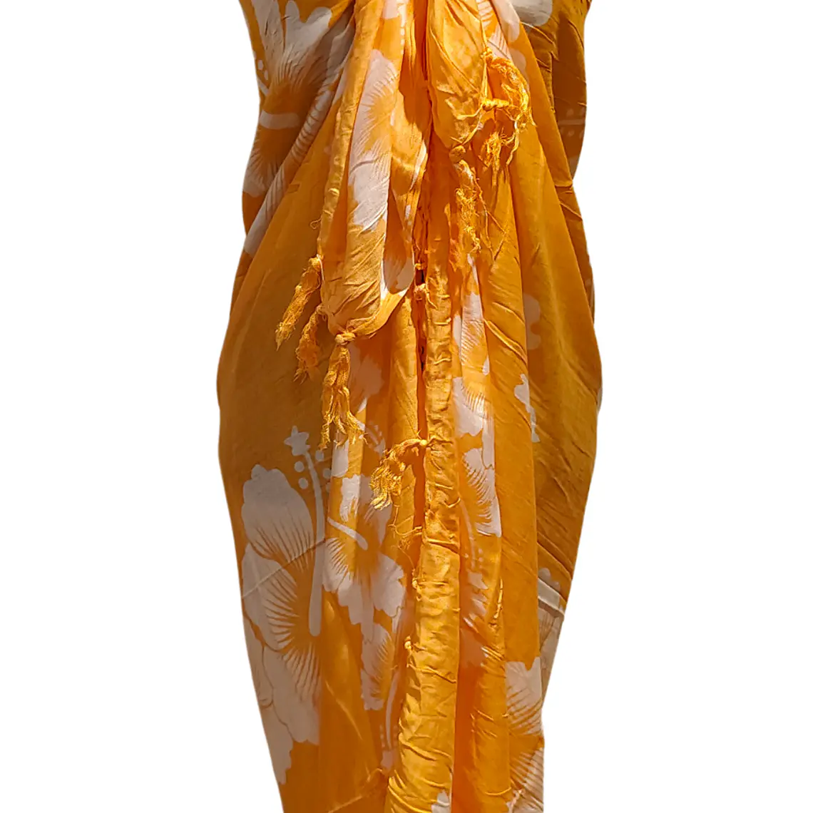 Pareo 2da seleccion Amarillo 2 Hibisco blanco 15