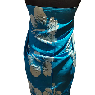 Pareo 2da seleccion Calipso 2 Hibisco blanco