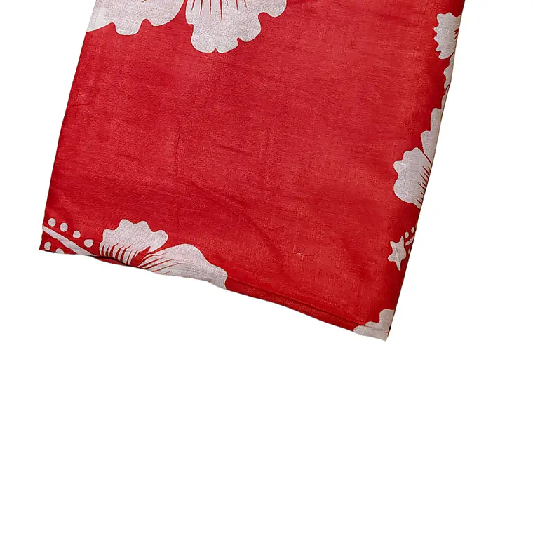 Pareo 2da seleccion Rojo 2 Hibisco blanco 5