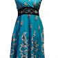 Vestido Algodon Calipso pretina Negra con flores talla S-M - thumbnail 1