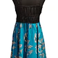 Vestido Algodon Calipso pretina Negra con flores talla S-M - thumbnail 4