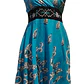Vestido Algodon Calipso pretina Negra con flores talla S-M - thumbnail 3