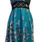 Vestido Algodon Calipso pretina Negra con flores talla S-M - thumbnail 5