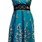 Vestido Algodon Calipso pretina Negra con flores talla S-M - thumbnail 7