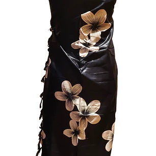 Pareo 2da seleccion negro con tipanie blanca