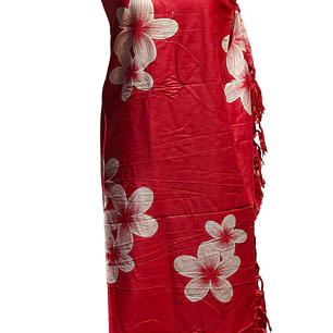 Pareo 2da seleccion Fucsia con tipanie blanca