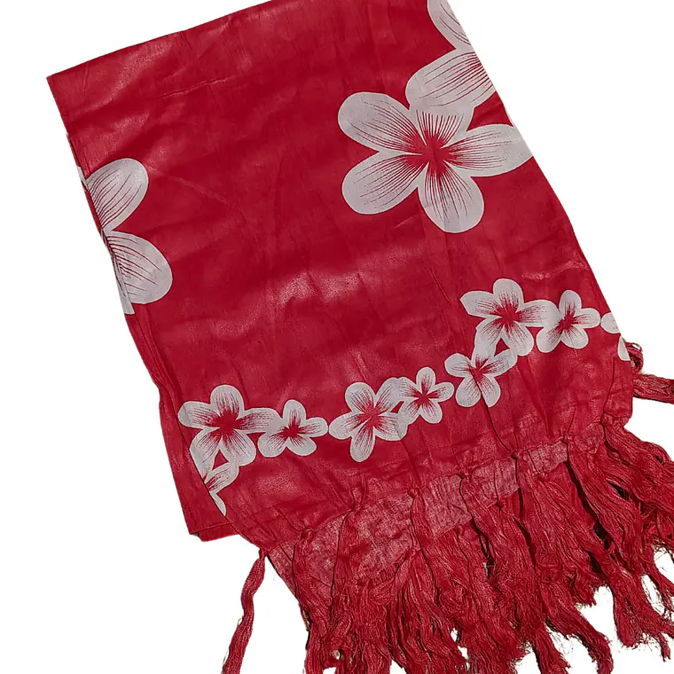 Pareo 2da seleccion Fucsia con tipanie blanca 2