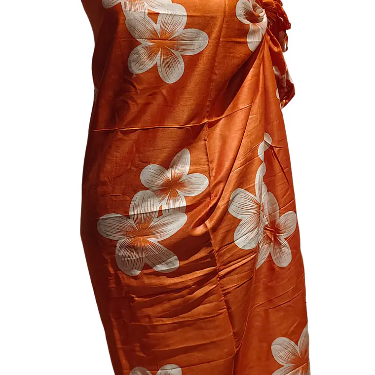 Pareo 2da seleccion Naranja con tipanie blanca 6