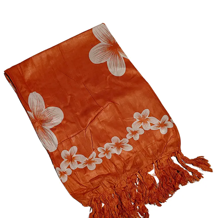 Pareo 2da seleccion Naranja con tipanie blanca 8