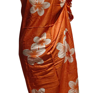 Pareo 2da seleccion Naranja con tipanie blanca