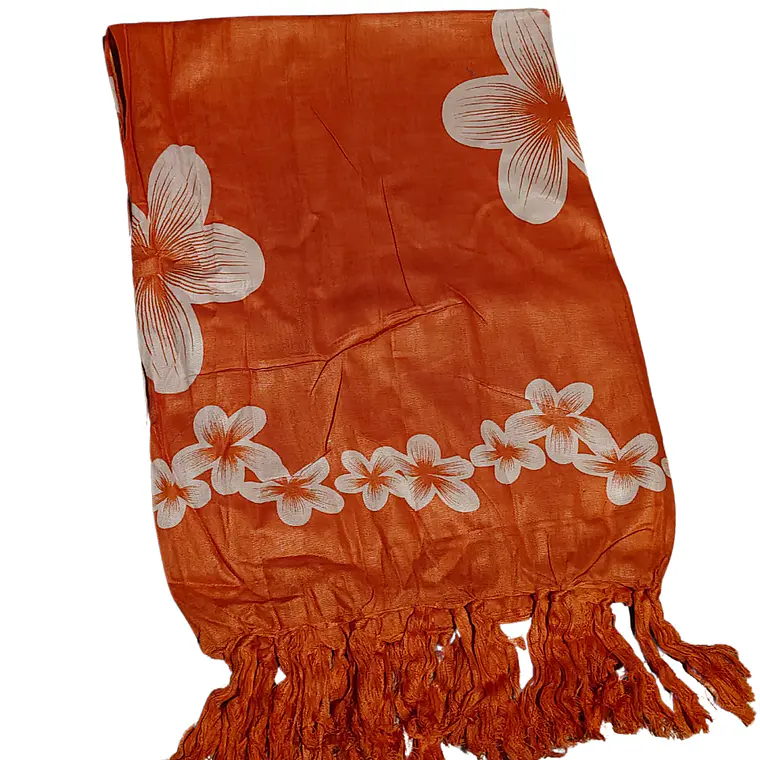 Pareo 2da seleccion Naranja con tipanie blanca 16