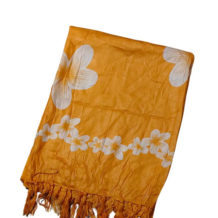 Pareo 2da seleccion Amarillo con tipanie blanca 7