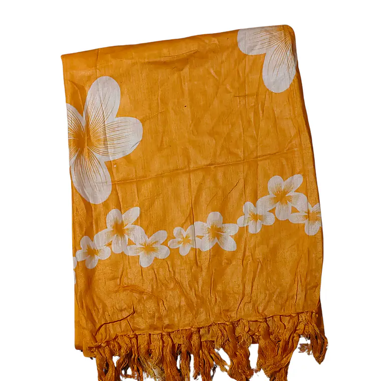 Pareo 2da seleccion Amarillo con tipanie blanca 9