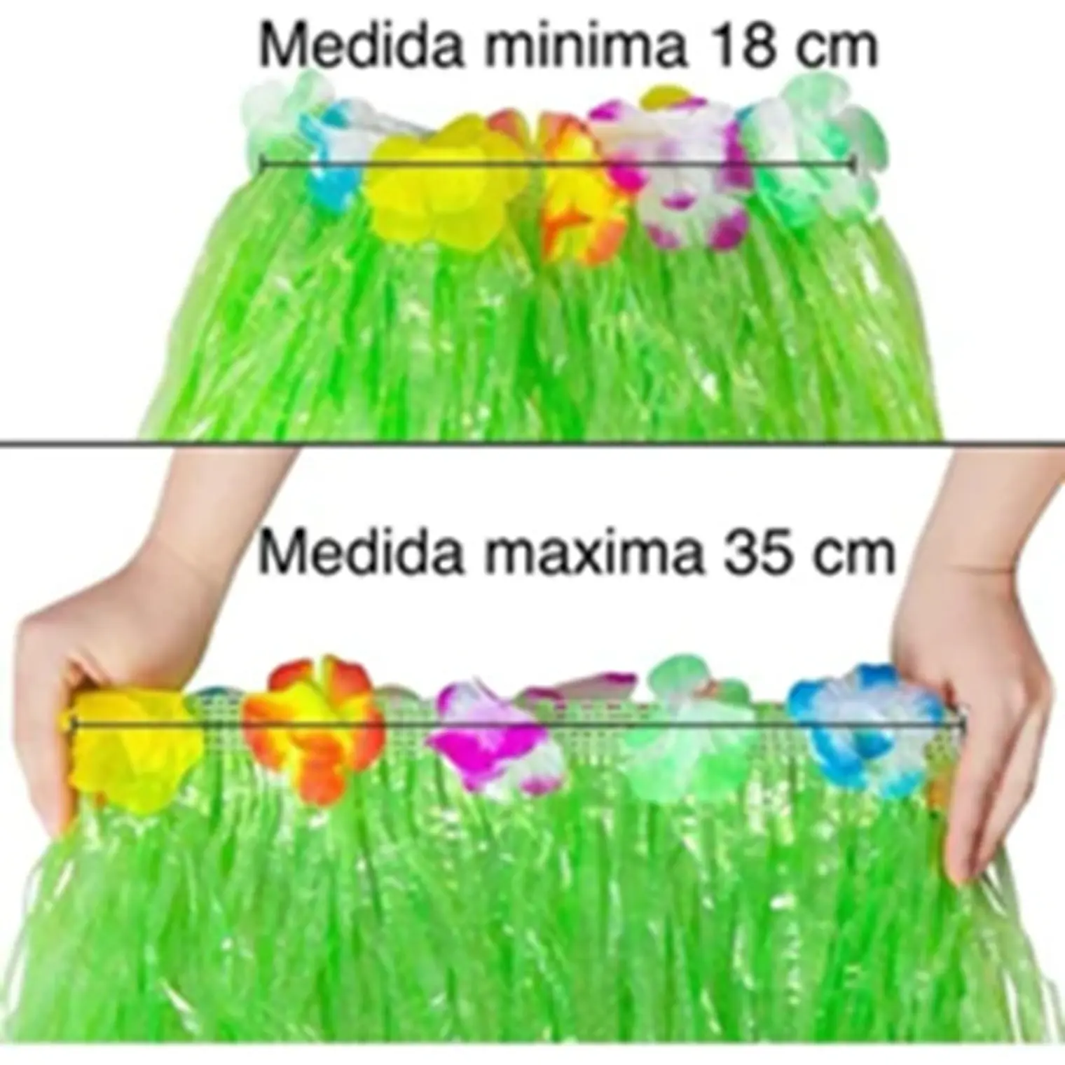 Falda Fantasia Hula / niña pequeña largo 40cm 2