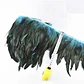 retazo 50cm Boa Plumas Azul / negro tornasol 10 A 12cm - Miniatura 2