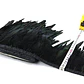 5 Yardas ó 4,5mts Boa Plumas Vaero Negras 10 A 12 Cm - Miniatura 1