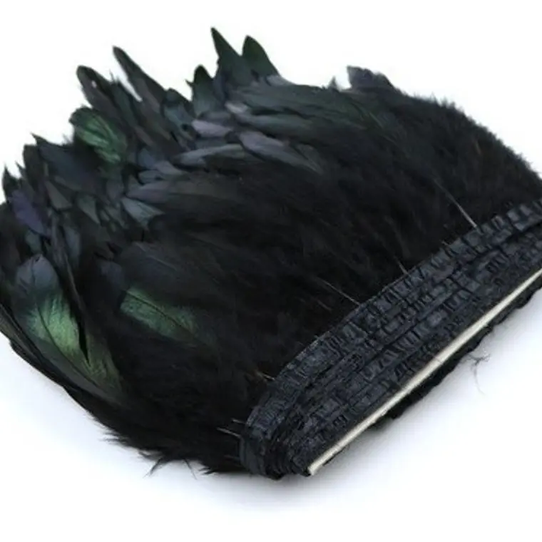 5 Yardas ó 4,5mts Boa Plumas Vaero Negras 10 A 12 Cm 2