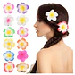 Pack 12 Flor Tipanie goma eva 6cm para cabello con pinza - thumbnail 1