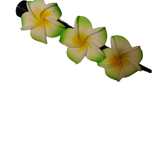 1 Pinza 12cm Con 3 Tipanie Color Verde Para El Cabello