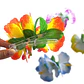 Flor Pinza 3 Hibiscos Naranjo / amarillo - thumbnail 3