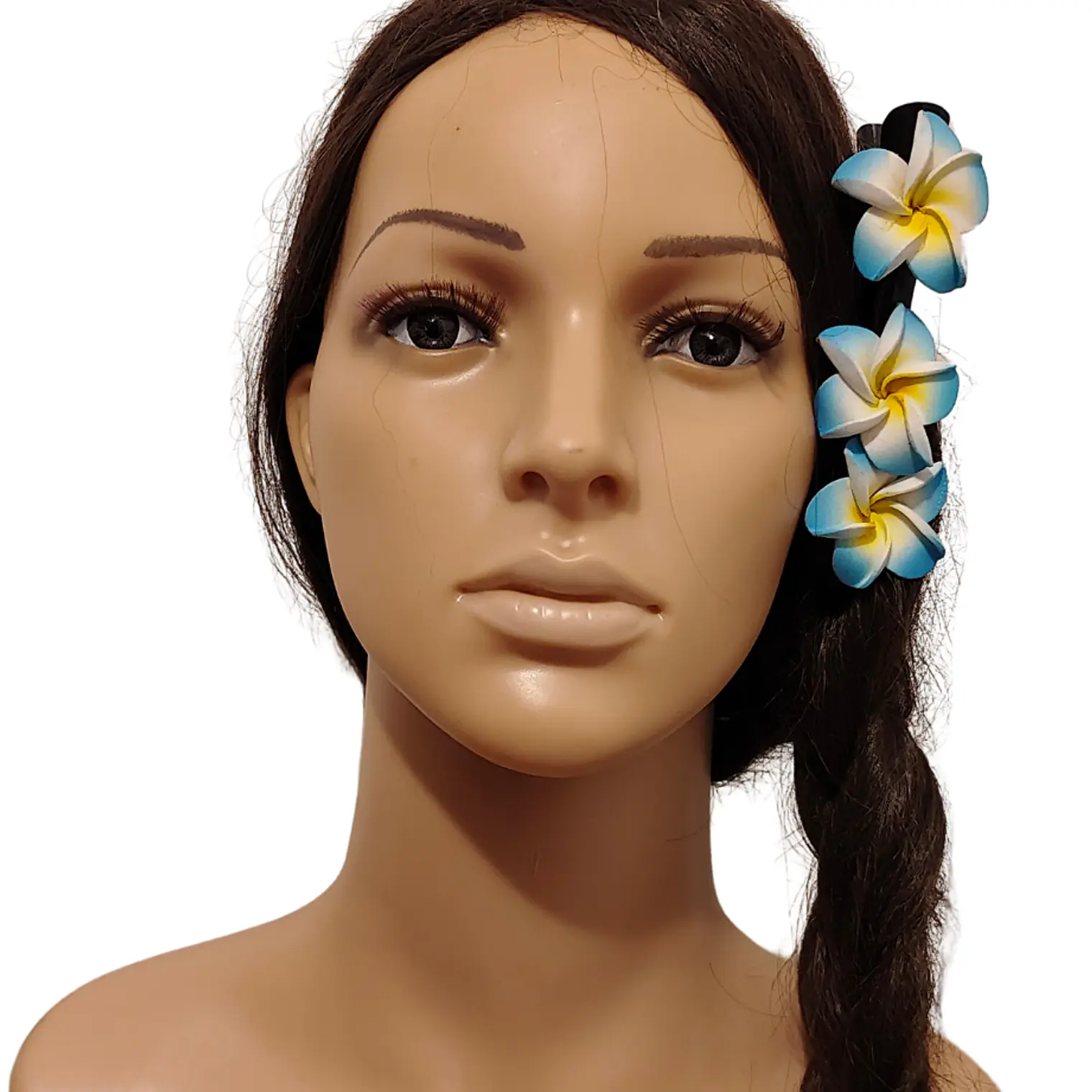 1 Pinza 12cm Con 3 Tipanie Color Azul Para El Cabello 5