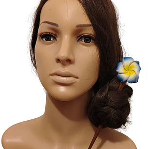 Palito de 18cm Con 1 Tipanie Color Azul Para El Cabello