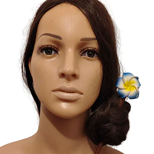 Palito de 18cm Con 1 Tipanie Color Azul Para El Cabello